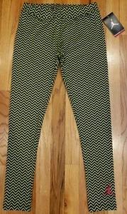 Nike Air Jordan Jumpman Girls Dri-Fit Printed Leggings 453217 E2H Size Large - Picture 1 of 9