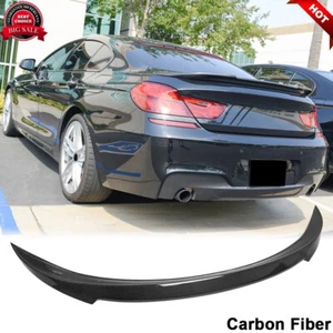 Alerón labio alerón trasero de carbono real para BMW F06 640i 650i F06 M6 Gran Coupé - Imagen 1 de 12