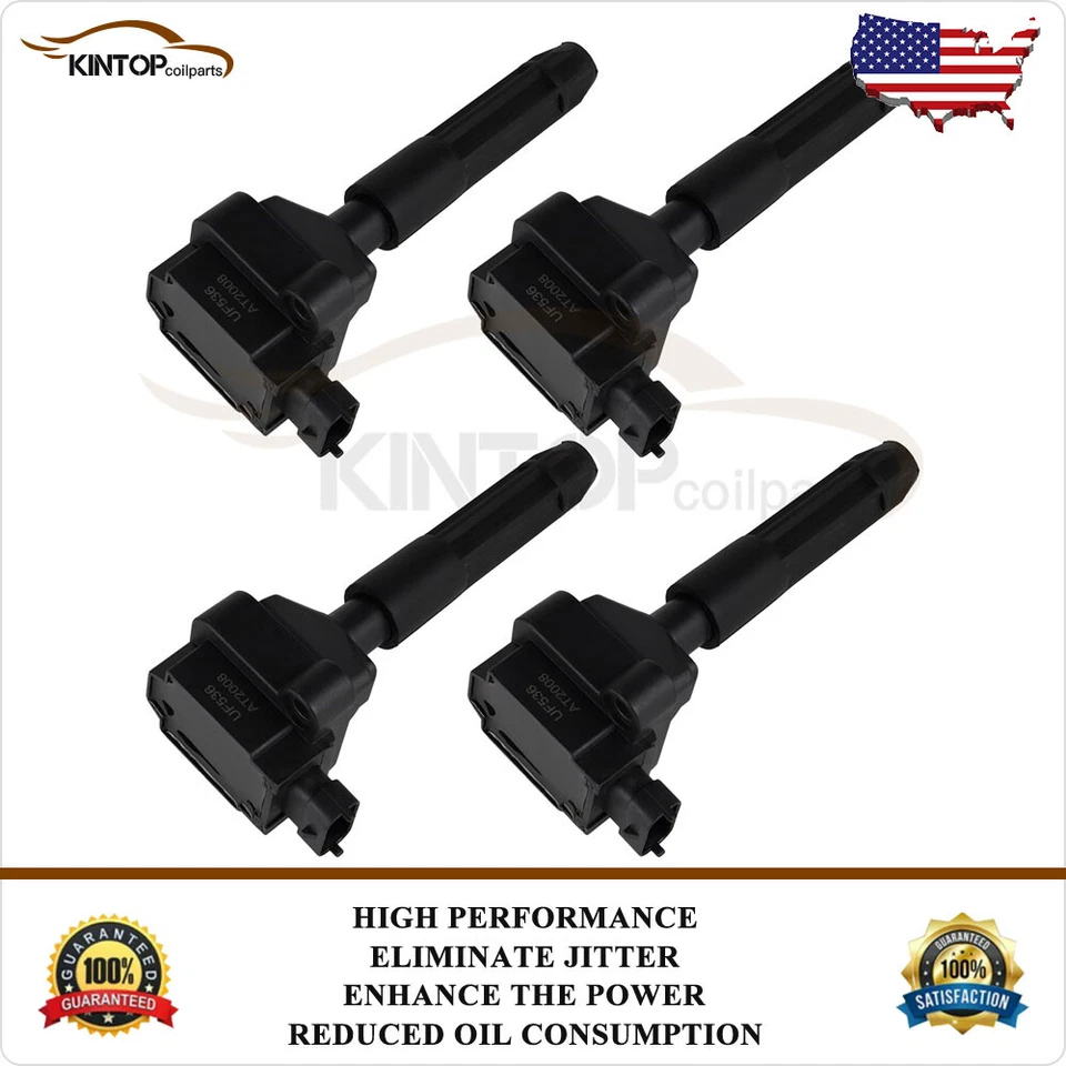 Paquete de 4 bobinas de encendido para Mercedes-Benz R170 CL203 C230 SLK230 L4 2,3 L UF536 Foto 1 de 4