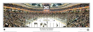 NHL Boston Bruins 2011 Stanley Cup Final Game 6 Panoramic Poster 4026 - Picture 1 of 5