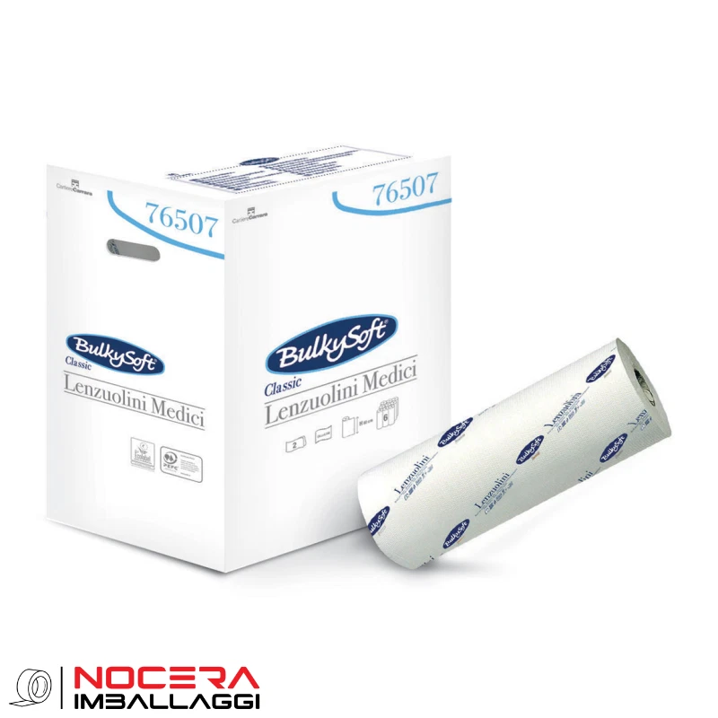 1 ROTOLO LENZUOLINO MEDICO CARTA BIANCA CELLULOSA 60CM, 2 VELI LETTINO ESTETISTA - Immagine 1 di 1