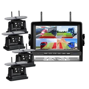 7" Wireless Monitor BSD Solar Magnetic Backup Camera For Truck Trailer Rear View - Picture 1 of 16