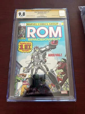 Rom #1 Facsimile Foil Variant CGC 9.8 Signed By Frank Miller Marvel - Image 1 of 3