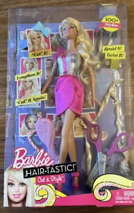 Vintage Hairtastic Cut & Style Blonde 2011 Barbie Doll NRFB W3910 Rare - Picture 1 of 11