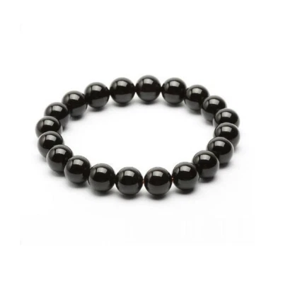 Black Magnetic Round Bead Hematite Bracelet Pain Relief Therapy Arthritis Men's