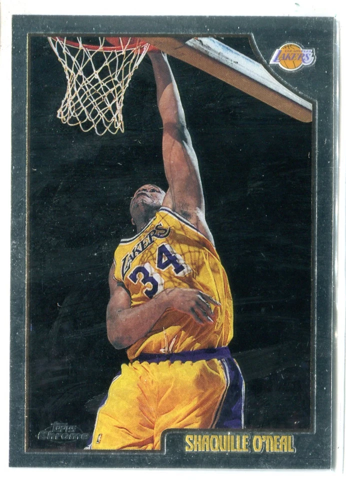 1998-99 Topps Chrome Shaquille Shaq O'Neal Base Card #175 HOF LA LAKERS - Image 1 of 1
