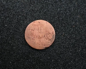1860 Austria Coin 1860B 1 Kreuzer KM# 2186 B Europe Coins Antique Austrian Money - Picture 1 of 4