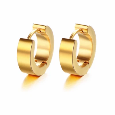 Pendientes de aro de cartílago pequeños de 2 piezas para mujeres y hombres Pendientes Huggie de acero inoxidable Foto 1 de 4