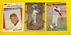 WILLIE MAYS, San Francisco Giants 3-card lot, GREATEST LIVING HALL OF FAMER