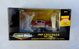 Ertl DK RED 1965 Chevelle SS 396 Die Cast Car Maßstab 1:64 American Muscle in Box - Bild 1 von 3
