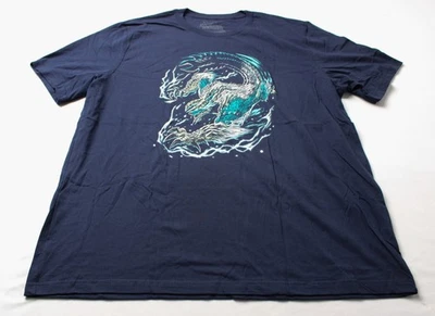 Monster Hunter унисекс взрослых коротким рукавом графический печать футболка CL8 синий размер 2XL - Изображение 1 из 4