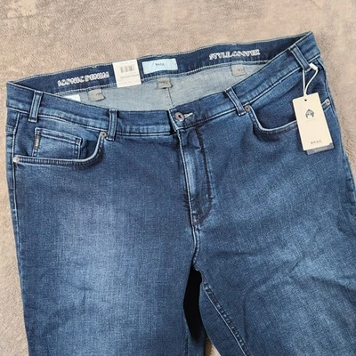 Pantalones de mezclilla Brax Cooper para hombre talla 42x34 calce regular azul 5 bolsillos tiro medio Foto 1 de 4