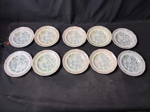 10 Vintage Adams Calyx Ware Singapore Bird 8" Salad Plate - Picture 1 of 17