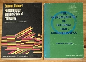 Lot of 2 Edmund Husserl Books Phenomenology & the Crisis & Phenomenology of the - Picture 1 of 3