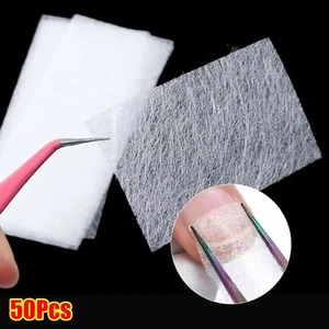 50Pcs Manicure Build Silk Fiberglass Nail Extension Glass Fiber Paper - Picture 1 of 12