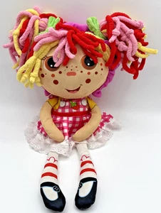 Flip Zee Girls Zana Doll Very Berry Strawberry Yarn Hair 18" Plush Toy - Picture 1 of 9
