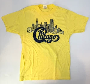 RAR Vintage Chicago Band 70er-80er Single Stitch T-Shirt Gr. S Mayo Spruce Rarität - Bild 1 von 8
