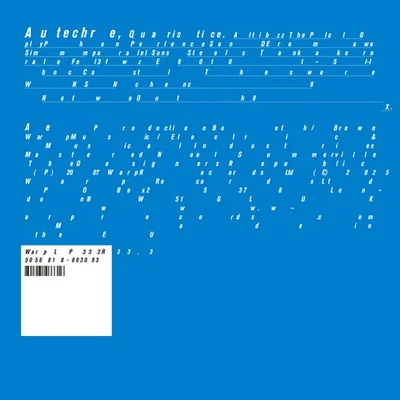 Autechre Quaristice (Vinyl) 12" Album (US IMPORT) - Image 1 of 2