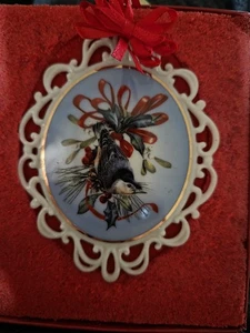 Lenox Winter Greetings Nuthatch Ornament Catherine McClung Christmas Bird in Box - Picture 1 of 4