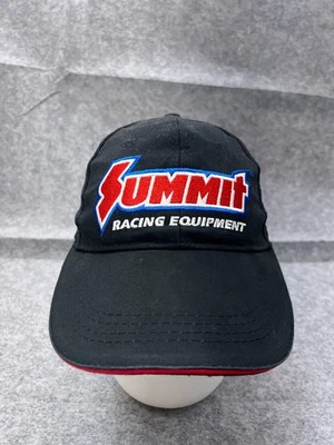 Gorra Summit Racing Equipment correa trasera adulto talla única negra 100 % algodón Foto 1 de 4