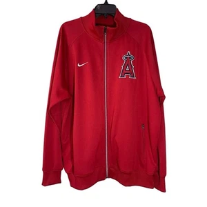 Nike Dri-Fit Anaheim Angels Jacket Mens X Large Red Full Zip MLB Baseball - Picture 1 of 10