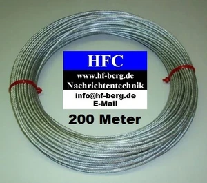 200 m Antennendraht - 3 mm - verzinkt in PVC (H1096) - Picture 1 of 3