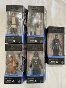Star Wars Black Series Obi Wan Kenobi Lot Of 5 Action Figures - Picture 1 of 7