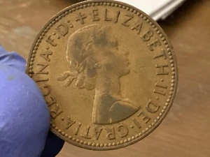 1962 UK Great Britain Half 1/2 Penny - Picture 1 of 2