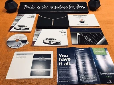 Maserati Ghibli 2015 base manual del propietario SQ4 S Q4 (SRVCE BK) juego completo (nuevo Foto 1 de 4