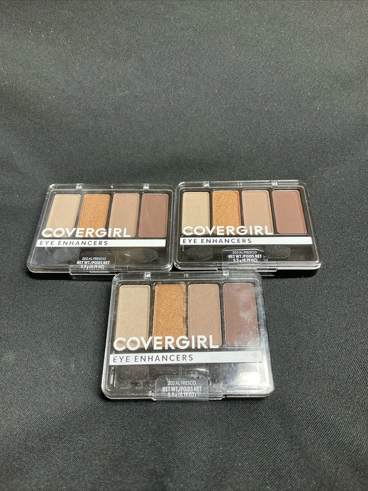 Lot Of 3 CoverGirl Eye Enhancers 4-Kit Eyeshadow, Al Fresco 202 - Image 1 of 1