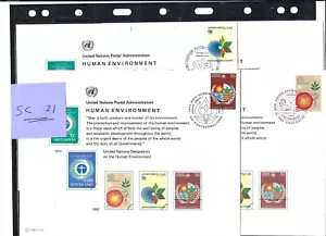 Juego de tarjetas de recuerdo 1982 de Human Environment (SC 21) - las 3 oficinas - UNPA frescas - Imagen 1 de 1