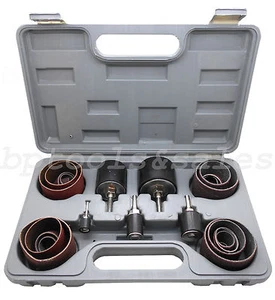 25 Pc Sanding Round Drum Set for Woodworking Drill Press Sander Sleeves Tool Kit - Picture 1 of 1