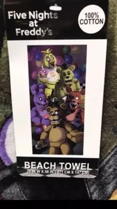 Five Nights At Freddy’s Bath Beach Towel For A Good Cause Pugs Pool Summer - Picture 1 of 2