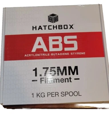 Hatchbox 3D Printer Filament ABS 1.75 mm  in Blue 1kg Spool Sealed New - Image 1 of 4