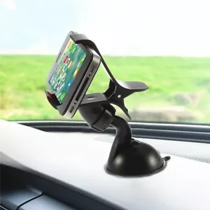 360 In Car Mobile Phone Holder Clamp Suction Windscreen Universal Mount Stand UK - Picture 1 of 5