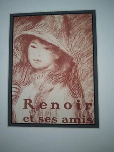 Pierre-Auguste RENOIR Tele de Jeune" Matted, Original Lithograph 100+ Years Old! - Imagen 1 de 5