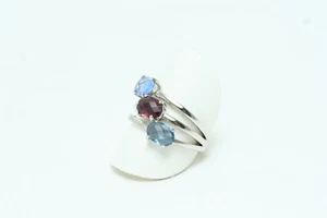 Anello da donna Lineargent Trilogy verticale in Argento 925°% e Zirconi nuovo - Foto 1 di 5