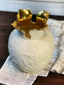 Lenox Centennial Kate Sears Cornstalks Hand Decorated 24K Gold 10" - Picture 1 of 11