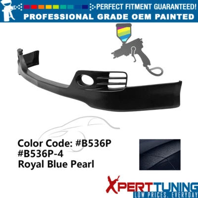 Fits 06-08 Acura TSX EURO-R Style Painted #B536P Front Lip Lower Chin Spoiler PU Foto 1 de 4