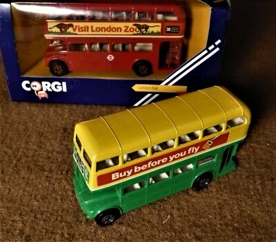 2 ( two) CORGI diecast  double decker BUSES. 1:76 scale. - Image 1 of 4