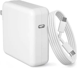 96W USB-C Power Adapter Type C Charger For Apple MacBook Pro 16" A2166 w/Cable - Picture 1 of 5
