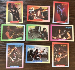 1991 Brockum Rock Cards TESTAMENT 9 Card Lot Chuck Billy +++