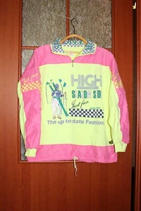 Vintage 1980's Section Futur women's Ski Sweater Sweatshirt made in Paris-size 3 - Picture 1 of 9