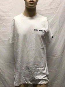 Men's NWT Zanerobe Some Words Flintlock Tee Crew Neck White T-Shirt - Picture 1 of 5