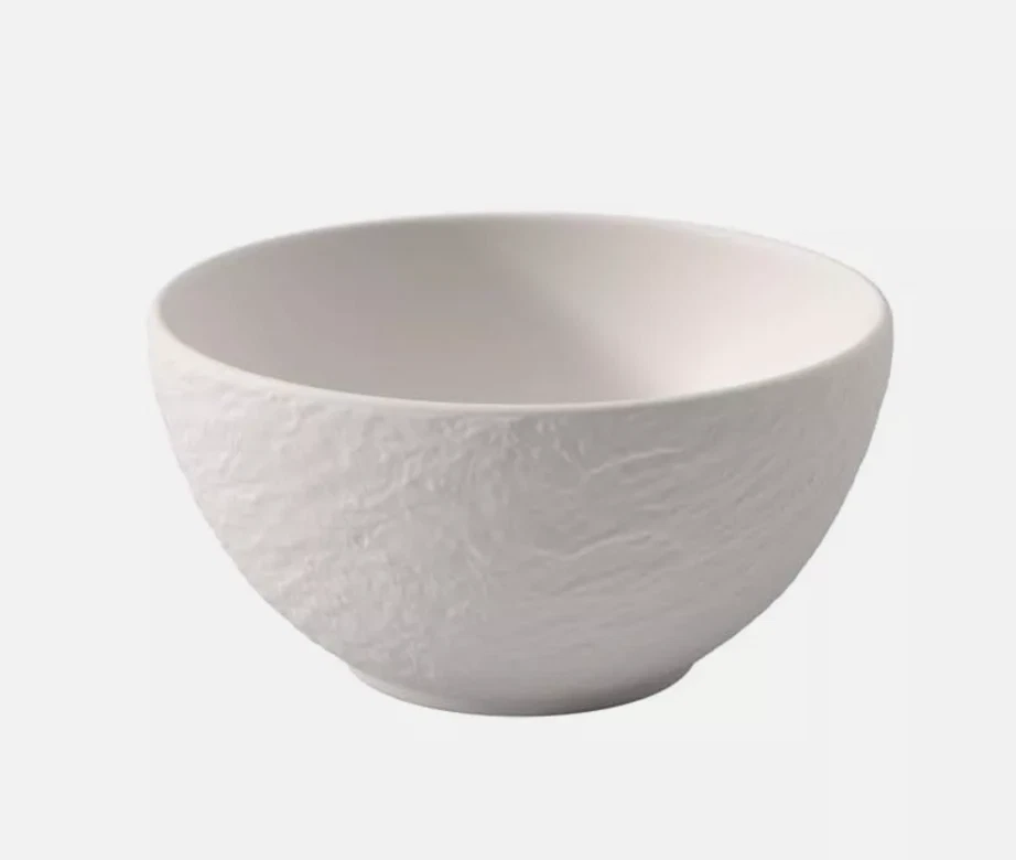 VILLEROY & BOCH MANUFACTURE ROCK BLANC WHITE PORCELAIN 5 1/2" RICE BOWL GERMANY - Image 1 of 4