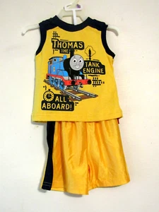 "THOMAS THE TANK" BOYS SZ 12 MO 2-PC YELLOW TANK TOP/ YELLOW SHORTS SUMMER NWOT - Picture 1 of 1