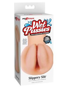 PDX Wet Pussies Slippery Slit Self-Lubricating Stroker Light - Pussy Masturbator