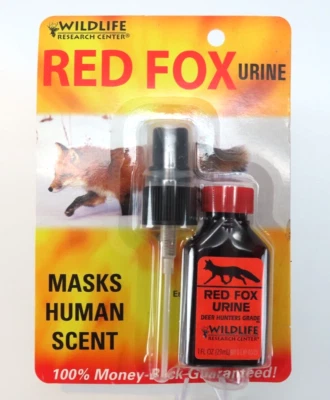 Spray enmascarador humano orina de zorro rojo Wildlife Research 1 oz Foto 1 de 4