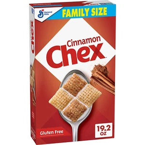 Cinnamon Chex , Gluten Free Breakfast Cereal, Whole Grain, Family Size, 19.2 oz - Picture 1 of 12
