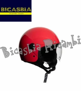 21041 - CASCO JFM DEMI JET ROSSO LUCIDO VISIERA LUNGA TAGLIA XL - Picture 1 of 1